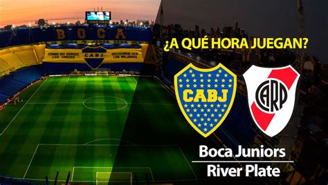 a que hora juega river contra boca